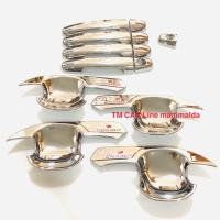 ราคา vigo champ เบ้ารองมือ ครอบมือจับ วีโก้รุ่น4ประตูได้ทุกรุ่น สีโครเมี่ยมโลโก้แดง (2721810974)