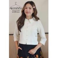 ราคา ณัฐรดาผ้าฝ้าย เสื้อคอบัวแขน5 ส่วน ผ้าเยื่อไผ่ เสื้อพื้นเมืองผู้หญิง มาตรฐานOTOP Natradaphafai (21282675366)