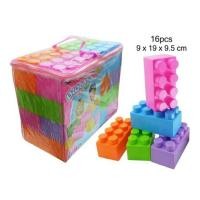 ราคา Kids learning ตัวต่อชิ้นใหญ่ 16 ชิ้น ไซ้จัมโบ้ ตัวต่อสำหรับเด็ก ตัวต่อจัมโบ้ บล็อกตัวต่อชิ้นใหญ่ ตัวต่อชิ้นใหญ่ (21139502888)