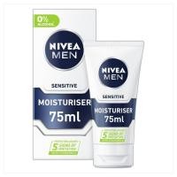 ราคา NIVEA MEN Sensitive Face Moisturiser with 0 Alcohol นีเวีย เม็น เซนซิทีฟ มอยส์เจอร์ไรเซอร์ 75ml (396776564)