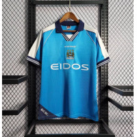 ราคา เสื้อบอลราคาถูก เสื้อแมนซิตี้ Man City Vintage Away Jersey 1998 99 (21037423914)
