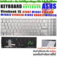 ราคา คีย์บอร์ด Keyboard For ASUS Vivobook 15 X1502 M1502 X1502ZA M1502Z X1502ZA X1603 K6602Z M1503Q (22643142567)