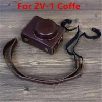 ราคา กระเป๋าหนัง PU สำหรับ Sony ZV 1F ZV1F ZV 1 ZV1 พร้อมสายคล้องอุปกรณ์เสริมกล้อง Camera Cases Covers and Bags (24386496243)