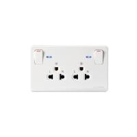 ราคา ช้าง เต้ารับคู่มีกราวด์ พร้อมสวิทช์คุม ปลั๊กกราวด์คู่ ช้าง Chang PCH 904LN สีขาว และ สีดำ (24794474972)