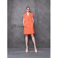 ราคา Mirrorsister 40130 3 เดรสทรงเก๋ แขนกุด ดีเทลคอปกสูทเทเลอร์ แต่งกระดุมกระเรียงคู่6เม็ด มีกระเป๋าล้วงได้2ข้างลำตัว (21396907584)
