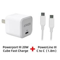 ราคา Anker PowerPort III ที่ชาร์จเร็ว20Wที่ชาร์จเร็ว PD USB C แบบปลั๊ก Type C พับได้สำหรับ iPhone 13 Mini Pro Max Galaxy Pixel iPad iPad Mini และอีกมากมาย A2149 สายเคเบิลไม่รวม (19723650500)