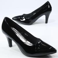 ราคา รองเท้า 189 1A1B รองเท้าคัชชูนักศึกษา รองเท้าส้นสูง รองเท้าคัชชูสีดำ 3 นิ้ว FAIRY หนัง PU (19715065160)