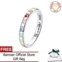 ราคา BAMOER แหวนรูปอุ้งเท้าสัตว์น่ารักสีเงินแท้925แหวนสวมนิ้วสำหรับงานแต่งงานเครื่องประดับสตรี BSR179 (9990371537)