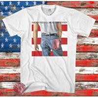 ราคา New Bruce Springsteen Born in the USA VINTAGE CLASSIC Mens เสื้อยืด (1221884865)