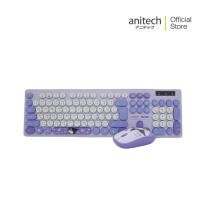 ราคา WIRELESS KEYBOARD MOUSE คีย์บอร์ดและเมาส์ไร้สาย ANITECH X SANRIO XO PA813 BK BLACK EN TH (22427962919)