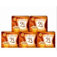ราคา NatureGift Coffee21 5กล่อง 50ซอง กาแฟเนเจอร์กิฟ คอฟฟี่ เทวนตี้ วัน กาแฟปรุงสำเร็จชนิดผง 1กล่อง 10 ซอง 13 5g (24639184973)