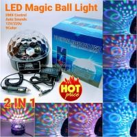 ราคา Magic Ball Light 2in1 DMX 12v 220v เมจิกบอลดิสโก้ ไฟดิสโก้เธค ไฟเธค ไฟปาตี้ ไฟตื้ด กระพริบตามจังหวะ (4271696794)