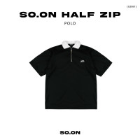 ราคา SO ON เสื้อ Polo Crop Oversize รุ่น Half Zip (21370379883)