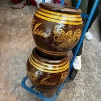 ราคา โอ่งมังกรใบใหญ่ ขนาด 40 40 หรือ 1 ปิ๊บ หรือ XL ใส่น้ำหมัก หรือ ฟักไข่ โอ่งมังกรเคลือบขนาดใหญ่ (13258650665)