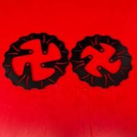 ราคา จานเบรคKSR 110 ลายเบรกกิ้ง ใส่kawasaki KSR สินค้าขายเป็นคู่ (22418328947)