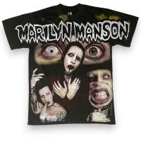 ราคา เสื้อOVP Marilyn Manson สไตล์วินเทจ สกรีนทั้งตัว เสื้อวงดนตรีต่างประเทศ (9596965404)