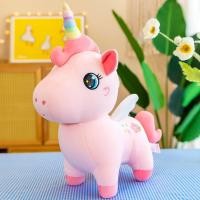 ราคา ตุ๊กตายูนิคอร์น ตัวการ์ตูน ม้า โพนี่ ขนนุ่ม น่ารัก ของเล่นเด็ก Unicorn Doll Pony Cushion Toy For Kid (24353310501)