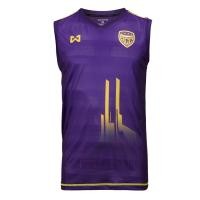 ราคา WARRIX เสื้อวิ่งแขนกุดโรงเรียนกรุงเทพคริสเตียน WA 17BCFC11M ม่วง (674382213)