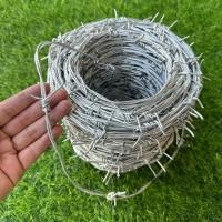 ราคา ลวดหนาม ชุบกัลวาไนซ์ร้อน กันสนิม ยาว 200 เมตร เบอร์14 เบอร์16 เบอร์17 ลวดหนามทำรั้ว 100 เมตร เหล็กล้อมรั้ว ลวดหนามล้อมรั้ว รวดหนาม (18038402012)