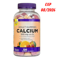 ราคา Kirkland Signature Calcium 500 mg with D3 Zinc 120 Gummies (22860638804)