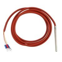 ราคา PT100 RTD Temperature Sensor 6mmx80mm Class B 2M Silicone Gel Coated Wire Resistance Pt 100 Stainless Steel (24419813427)