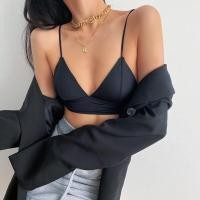 ราคา Victoria S Secret French ชุดชั้นในเซ็กซี่บราแหวนไร้โลหะทรงสามเหลี่ยมแบบบางของผู้หญิงบราเก็บทรงสไตล์เสื้อกล้ามเรียบ (19668818773)