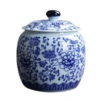 ราคา PetBetter เครื่องลายครามสีฟ้าเครื่องเคลือบลายครามวัดที่เก็บขวดโหลตกแต่ง Jar Table (24299572887)