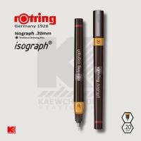ราคา ปากกาเขียนแบบ Rotring Isograph ขนาด 0 1 0 2 0 3 และ 0 5 มม (16004087579)