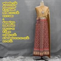 ราคา Set ชุดไทย สไบพลีทจีบเล็ก 107 44 ผ้าถุงหน้านาง พร้อมสไบ จับคู่ไว้หลายสี หลายแบบ เลือกได้เลย (22107058387)