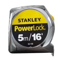 ราคา Stanley ตลับเมตร 3 เมตร 5 เมตร 8 เมตร GLOBAL TYLON หุ้มยางดำ POWERLOCK สแตนเลย์ (22846600258)