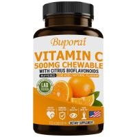 ราคา อาหารเสริม Buporai Buffered Vitamin C 500 มก พร้อมไบโอฟลาโวนอยด์จากส้ม กรดต่ำ อ่อนโยนต่อกระเพาะอาหาร บรรเทาอาการอักเสบและสนับสนุนการเผาผลาญที่ดีต่อสุขภาพ (24565259692)