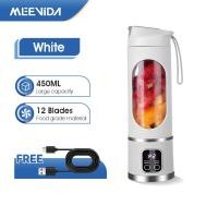 ราคา MEEVIDA เครื่องปั่นน้ำผลไม้ เครื่องคั้นน้ำผลไม้ Juice Blender แก้วปั่นผลไม้ แบบพกพา อัตโนมัติ อเนกประสงค์ ไร้สาย (24765429935)