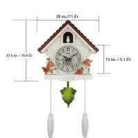 ราคา 1 PC Cuckoo Wall CLOCKธรรมชาติ Cuckoo เสียงกลางวันรายชั่วโมง CHIME24 ชั่วโมงลูกตุ้ม Leaf นาฬิกาควอตซ์wall Artตกแต่งบ้าน (21982476560)