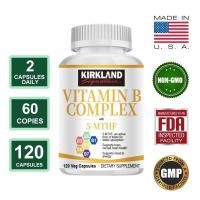 ราคา KIRKLAND VITAMIN B COMPLEX 5 MTHF เพิ่มพลังงาน ส่งเสริมการเผาผลาญและพลังงาน ปรับปรุงอารมณ์และบรรเทาความเครียด (24527594338)