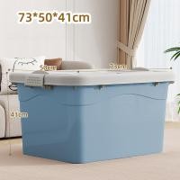 ราคา Salvo กล่องเก็บของแบบพลาสติก กล่องเก็บของ กล่องเก็บของความจุขนาดใหญ่ มีล้อ (23957588397)