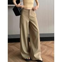 ราคา Cici 2533 กางเกงขายาวกระบอก เอวสูง มีซิป มีกระเป๋าข้าง พลางหุ่นทรงสวย ใส่ทำงาน (24528248002)