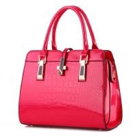 ราคา New store opening 50 discount for only three daysGlossy Leather Crocodile Print PU Womens Handbag Large Capacity Single Shoulder Bag Fashion Soft Zipper ClosureCOD (24661203612)