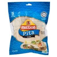 ราคา Mission Pita Plain 400g Free Shipping ส่งฟรี มิชชั่นพิต้าเพลนแผ่นแป้งสาลีสำเร็จรูป 400กรัม ขนมปัง bread (24342233145)