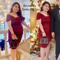 ราคา เดรสออกงานสาวอวบ ชุดออกงานไซส์ใหญ่ ชุดไปงานแต่ง ชุดทำงาน ชุดสาวอวบไฮโซ เดรสหรูหรา คนอ้วน สาวอวบ ผ้าดี Hiso งานป้าย Janny (17812148596)