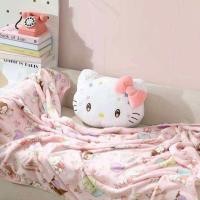 ราคา หมอนผ้าห่ม Hello Kitty น่ารักมาก ๆ ผ้าด้านในลายคิตตี้ ซักเครื่องได้ ไม่เก็บฝุ่น ขนาด 110 x 150 cm (24807201199)