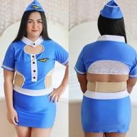 ราคา ชุดแอร์โฮสเตส มีไซต์S 4XL ชุดคอสเพลย์ ชุดนอนเซ็กซี่ ชุดนอนไม่ได้นอน ชุดคนอ้วน ชุดนอนสาวอวบ (11858100222)