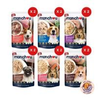 ราคา Monchou มองชู 12 ซอง อาหารเปียกสุนัข เกรดพรีเมี่ยม ไม่เติมเกลือ ขนาด 70 กรัม (24297590512)