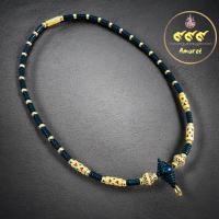 ราคา สร้อยกะลาแท้ ขุนไม้งิ้วดำ แต่งทองเลเซอร์24k ข้อทองไมครอน5kลงยา ความยาวเลือกได้ (24711815019)