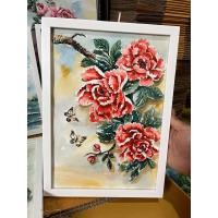 ราคา ภาพวาดมงคล ภาพวาดปบาคราบ เรือสำเภา ดอกโบตั๋น ขนาดA4 พร้อมกรอบ กระจก แขวนได้ตั้งได้ แข็งแรงสวยงาม (24537714823)