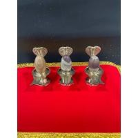 ราคา ชุดศิวลึงค์หินแม่น้ำแท้ฐานทองเหลืองแท้100 ถอดออกได้ (21931880076)