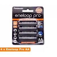 ราคา Panasonic Eneloop Pro AA AAA ถ่านชาร์จ 1 2V Ni MH NiMH 2500mAh 950mAh 4 เซลล์ (24799522590)