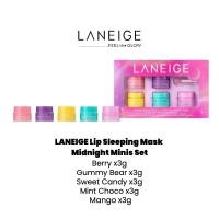 ราคา LANEIGE Lip Sleeping Mask EX MINI KIT 5PCS Berry Gummy Bear Sweet Candy Mango Mint Choco Midnight lip balm 100 Original Ship From Korea (23721179610)
