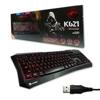 ราคา คีบอร์ด Marvo K621 Gaming Lighting Keyboard LED light Black (460413878)