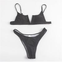ราคา ชุดว่ายน้ำหญิง Solid Bikini 2022 Woman V neck Swimsuit Swimwear Women Hot Sale Padded Bandage Female Brazilian Bikinis Swimwear Women Biquini (16281859610)