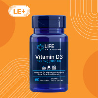 ราคา Just In Ships Now Life Extension Vitamin D3 125 mcg 5000 IU 60 Softgels (21982561849)